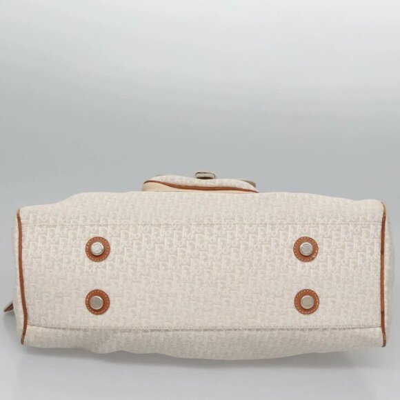 Christian Dior Trotter Canvas Hand Bag Beige Auth - Picture 8 of 16